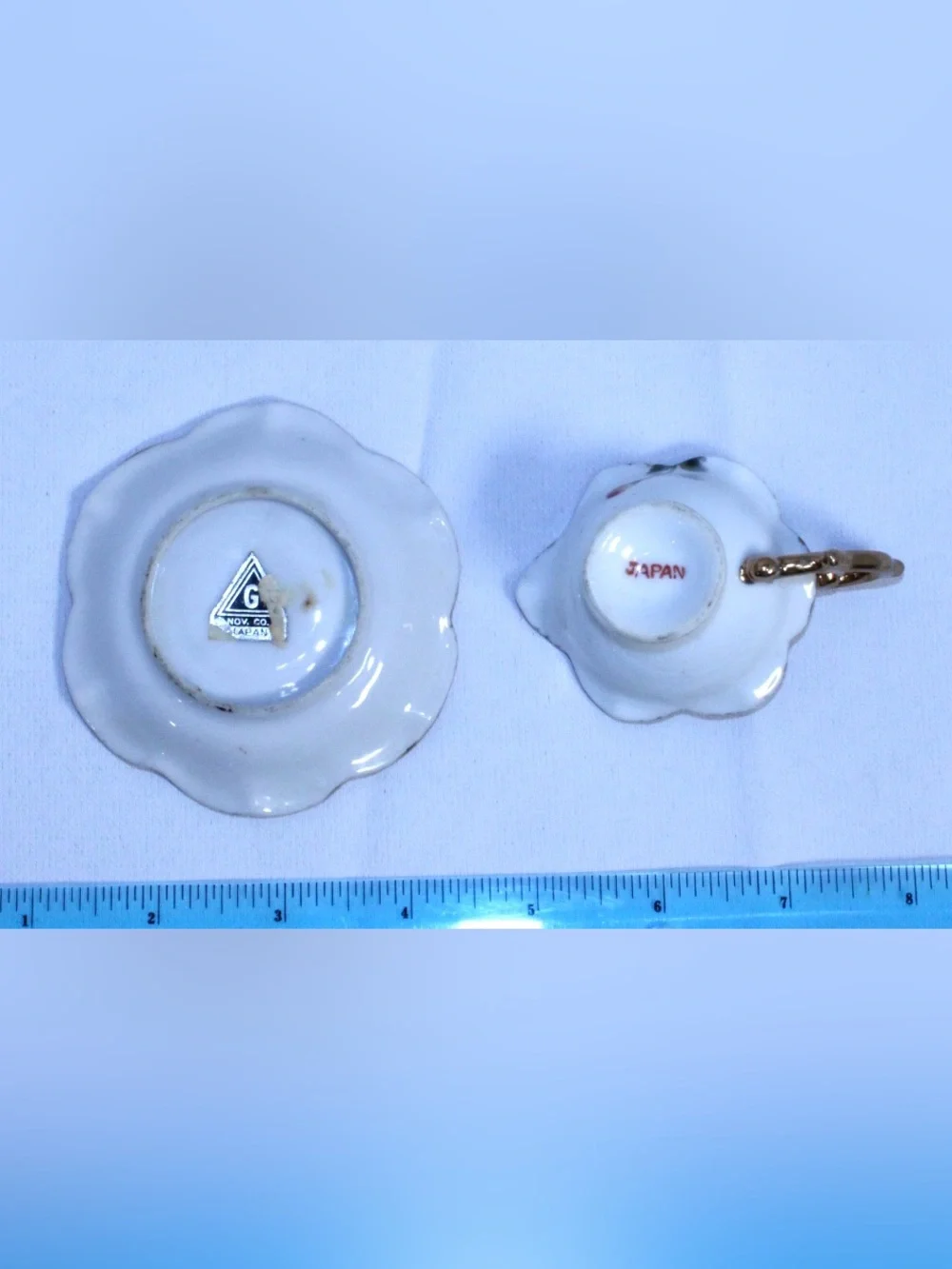 Vintage Japan Porcelain Demitasse and Saucer Set